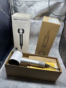 Dyson Supersonic Hair Dryer  HD07 White / Nickel with Three Attachments