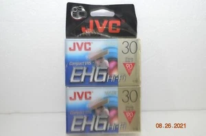 JVC EHG Hi-Fi Compact VHS 90 minute 2 Tapes - Picture 1 of 2