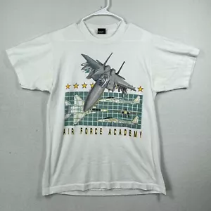 Vintage Air Force Shirt Mens L Fighter Jets Single Stitch 80s Made In USA Retro - Picture 1 of 13