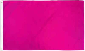 Magenta Solid Color 2x3ft Blank Poly Flag for Sublimation, Crafts, Events - Picture 1 of 3