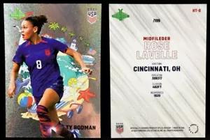 ERROR Trinity Rodman Front Rose LaVelle Back 2023 Parkside USWNT ReCap HOMETOWNS - Picture 1 of 3