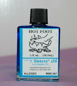 Hot Foot Magickal Oil (1) 4DRMs Protection, Santeria, Hoodoo, - Picture 1 of 3