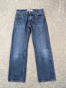 Vtg Levis 505 Jeans Boys 14Reg 27x27 Blue Denim 90s Black Batwing Tag - Picture 1 of 12