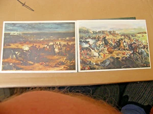 2 Postcards of The Battle of Waterloo Paintings, Apsley House, New - Picture 1 of 3