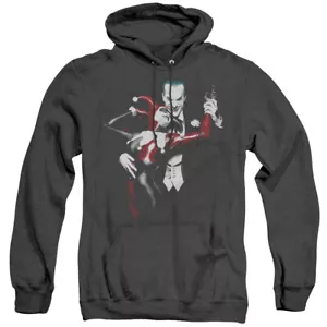 HARLEY QUINN HARLEY AND JOKER Licensed Hooded Sweatshirt Heather Hoodie SM-3XL - Picture 1 of 2