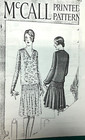 1920 McCalls Printed Pattern Drop Waist Dress 5019 REPRINT Past Patterns Sz38 FF