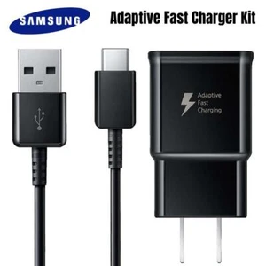 For Samsung Galaxy S10 Adaptive Fast Charger Kit USB C/Type C Cable Wall Adapter - Picture 1 of 14