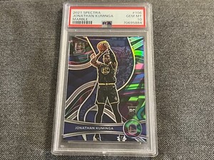 Jonathan Kuminga /5 marble RC PSA 10 prizm POP 2 SSP 2021-22 spectra basketball