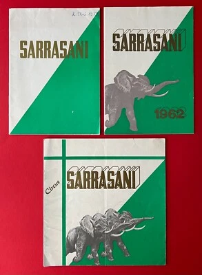 3 x Programm 1959/62 Zirkus SARRASANI   ( F23576 - Bild 1 von 4