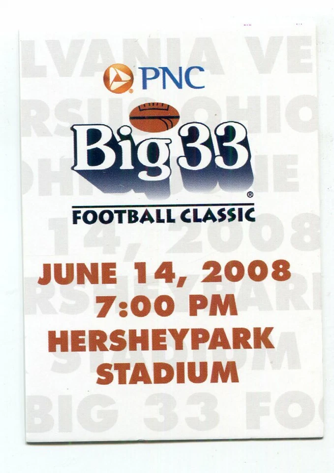 2008 Big 33 OH Ohio SINGLES - Choose One * OSU * Michigan Wolverines * PSU Iowa - Image 1 of 1