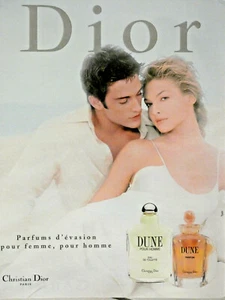 PUBLICITÉ DE PRESSE 1998 DUNE DE DIOR PARFUM D'ÉVASION POUR FEMME POUR HOMME - Imagen 1 de 1