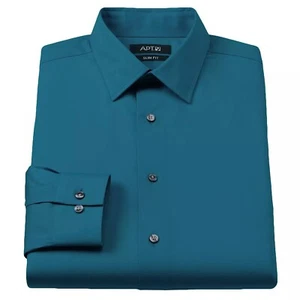 New Apt 9 Men's Slim-Fit Wrinkle-Free Stretch Spread-Collar Dress Shirt - Picture 1 of 5