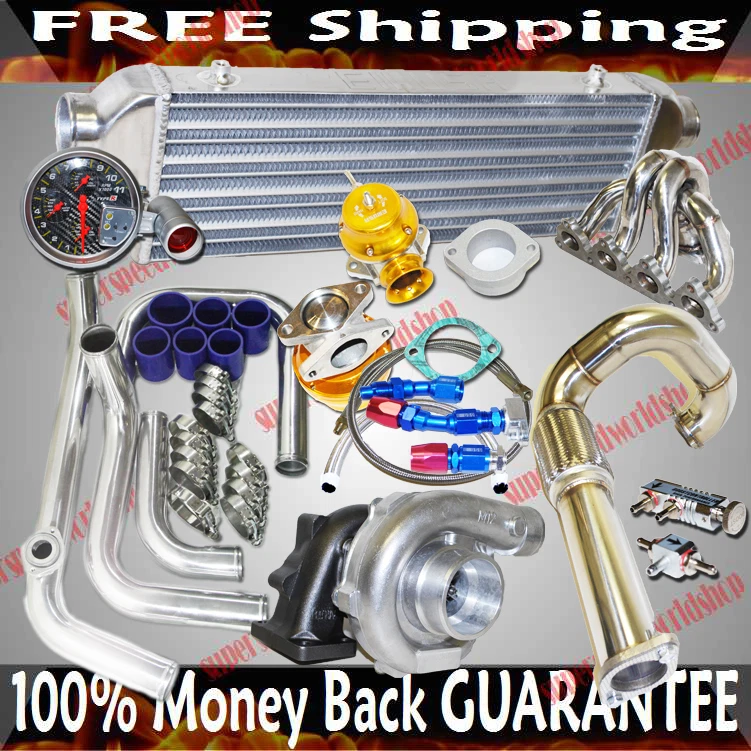 Kits Turbo T3/T4 Turbo para Honda Civic D Series 1988-1995 colector tubular Foto 1 de 1