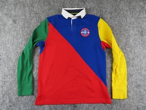 Tommy Hilfiger Poloshirt Herren Small Blau Rot Colorblock Segelausrüstung Rugby Y2K - Bild 1 von 10