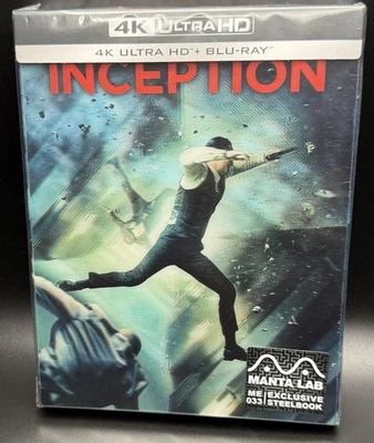 INCEPTION - MANTA LAB DOUBLE LENTICULAR 4K UHD BLURAY STEELBOOK *NEW & SEALED!* - Image 1 of 4