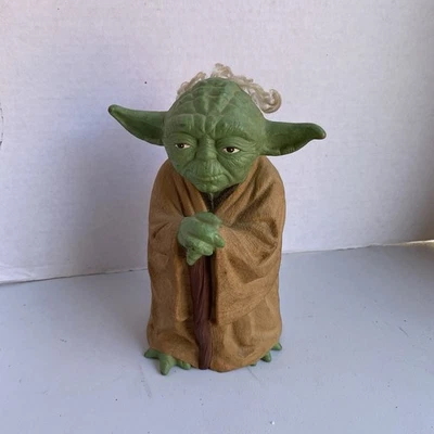 Marioneta de mano de goma Yoda Star Wars 1981 Lucas Films Empire Strikes Back de colección Foto 1 de 4