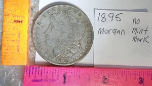 1895 Morgan Silver Dollar No mint mark - Bild 1 von 2