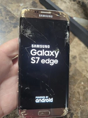 Samsung Galaxy S7 Edge 32GB - Gold  -AT&T for parts read description  - Image 1 of 4
