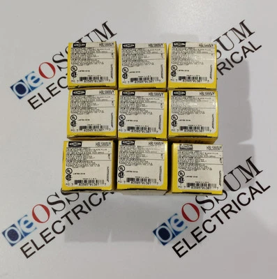HUBBELL HBL5866VY STRAIGHT BLADE PLUG YELLOW 15A 2POLE 2W 125VAC LOT OF 9PCS - image 1 of 4