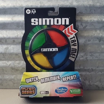 Hasbro Simon Micro Series Handheld Game 2022 B0640 3.5" Tested and Works NIP - Image 1 of 4