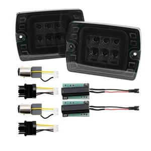 2x Getönte Blinkleuchten Vorne Blinker Standlicht Für Jeep Wrangler YJ 1987–1995 - Picture 1 of 5