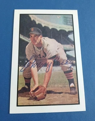 Johnny Pesky Signed 1953 #134 Bowman Color 1983 Reprint Autograph  NM-MT  - Image 1 of 2