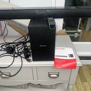 Sharp Slim TV Soundbar 2.1 with Subwoofer Bluetooth, HDMI, 160W, Model HT-SBW182 - Picture 1 of 5