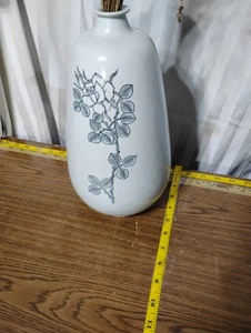 Antique Nippon Hand-Painted Moriage Vase – 12" Tall – Leaves & Roses - Picture 1 of 5