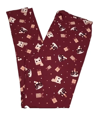 LuLaRoe Womens Leggings Size TC Cats Holiday Christmas 2025 Tall and Curvy NWT - Image 1 of 3