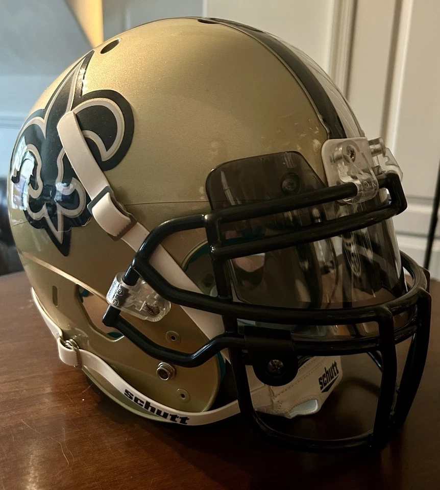 Nuevo Casco de Fútbol Americano Tamaño Completo Auténtico New Orleans Saints Schutt Air XP Adulto L Foto 1 de 4