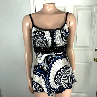 Camiseta Regata Feminina Vintage Y2K Heart Soul Top M Cetim Renda Floral Frisada W18 - Imagem 1 de 4