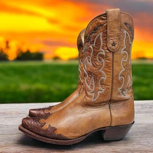 Tony Lama Damen Westernstiefel Vaquero Größe 9 B Cowgirl-Stil Sehr guter Zustand 6003 - Bild 1 von 8
