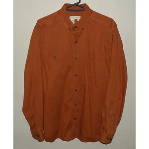 The Territory Ahead Herren Large LS Button Shirt Solid Rust 100% Baumwolle erdig - Bild 1 von 3