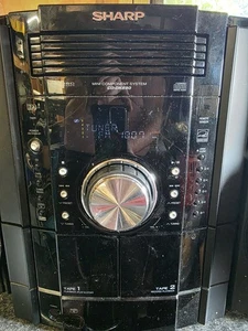 Sharp CD-DH950P Stereo + 2 Speakers Cassette And Disc Trays Work See Description - Picture 1 of 13