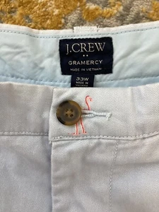 J. Crew Men’s Chino Shorts Light Blue with Flamingos 33w / 8” Inseam - Picture 1 of 7