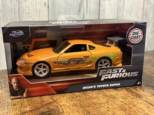 Jada Toys Fast & Furious Brian's Toyota Supra Orange 1:32 Diecast - Picture 1 of 9