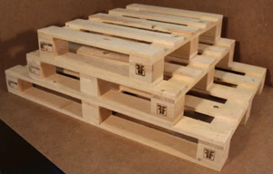 Einwegpaletten Holzpaletten Neu 120x80cm , IPPC Paletten 1200x800 mm , 10 Stück - Bild 1 von 4