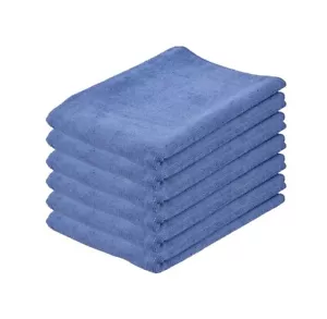 Large Microfiber Cleaning Cloth for Floor/Car Towels 20"x30", 6 Pack, Blue Rags - Picture 1 of 7