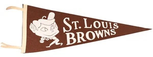 1970's - reproduction - St. Louis Browns - full size pennant - Picture 1 of 1