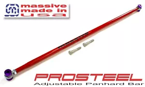 Massive Panhard Adjustable Bar Rod 82-02 F Body Camaro Firebird w Hardware Steel - Foto 1 di 4
