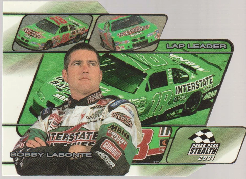 2001 Press Pass Steals Lap Leader #7 Bobby Labonte card, NASCAR legend - Image 1 of 1
