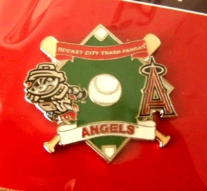 Rocket City Trash Pandas LA Los Angeles Angels pin AA Affiliate MiLB MLB c43054 - Picture 1 of 5