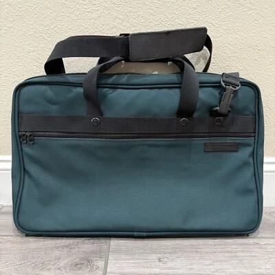 Briggs & Riley Large Green Nylon Bag Expandable Travel Luggage Olive Green - Image 1 of 4