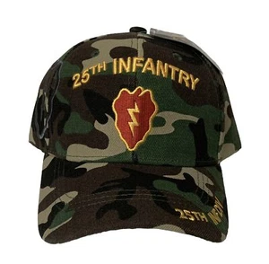 U.S. ARMY 25TH INFANTRY DIVISION TROPICAL LIGHTNING ELECTRIC STRAWBERRY CAP HAT - Picture 1 of 4
