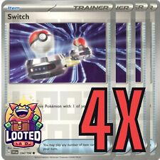 4x Switch 194/198 x4 - Scarlet & Violet - Pokemon TCG - Playset - NM