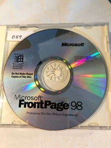 Microsoft FrontPage 98 Teile-Nr XO3-22971 Vintage Software CD - Bild 1 von 1