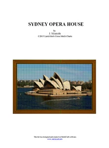 SYDNEY OPERA HOUSE - Cross Stitch Chart - Picture 1 of 2