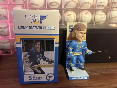 Bobby Plager Bobblehead Quarter Note Club St. Louis Blues STL Bob Cover