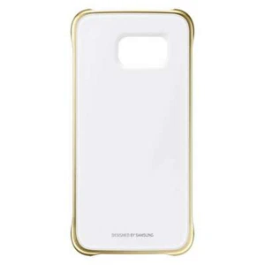 Samsung Custodia Originale Galaxy S6 G920 Clear Cover Plastica Case oro trasp. - Foto 1 di 4