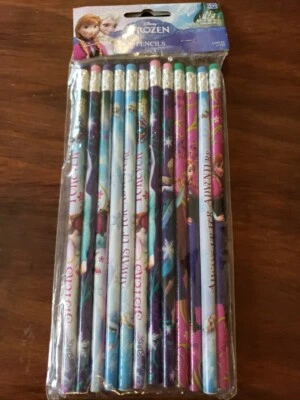 Lápices Frozen Disney Princesa Arendelle Fiesta de Cumpleaños Favor Material Escolar Foto 1 de 3